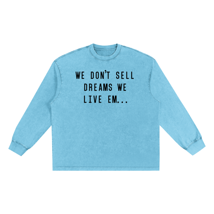 F.L.I Snow Washed Oversize Long Sleeve T-shirt