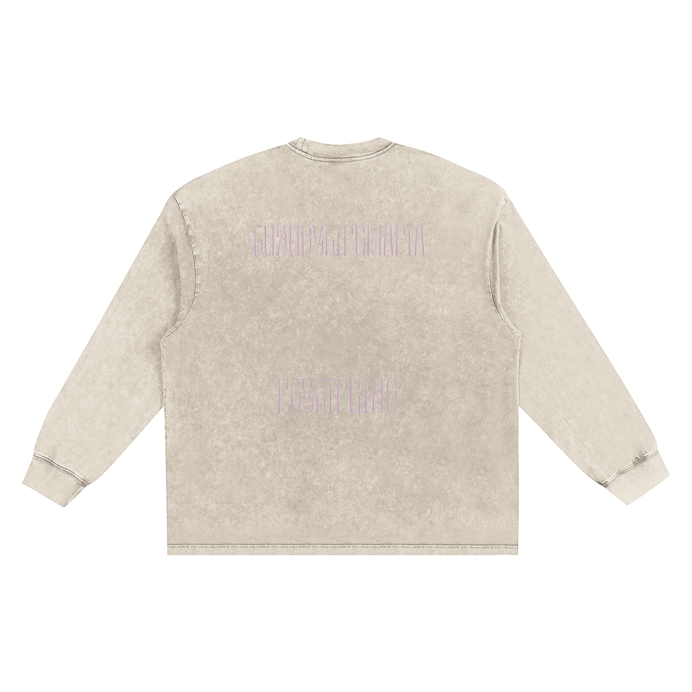 Luxury Life Mafia Washed Oversize Long Sleeve T-shirt