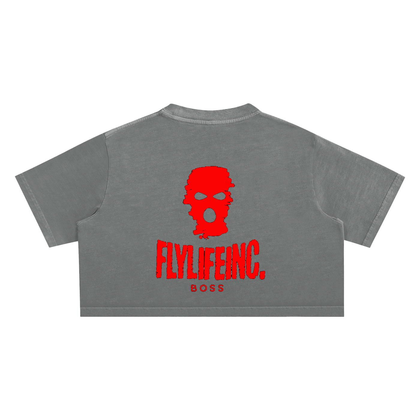 Ladies FlyLifeInc. Snow Washed Crop Top