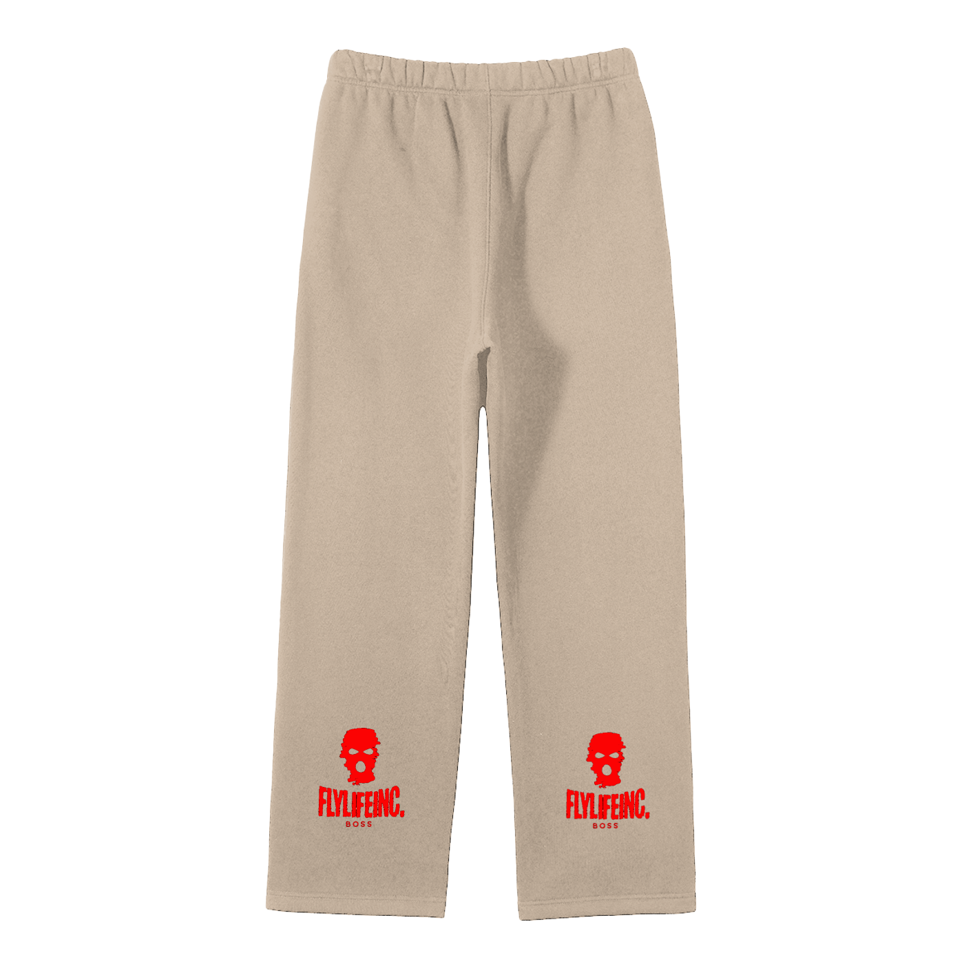 FlyLifeInc. Streetwear Unisex Solid Color Fleece Straight Leg Pants
