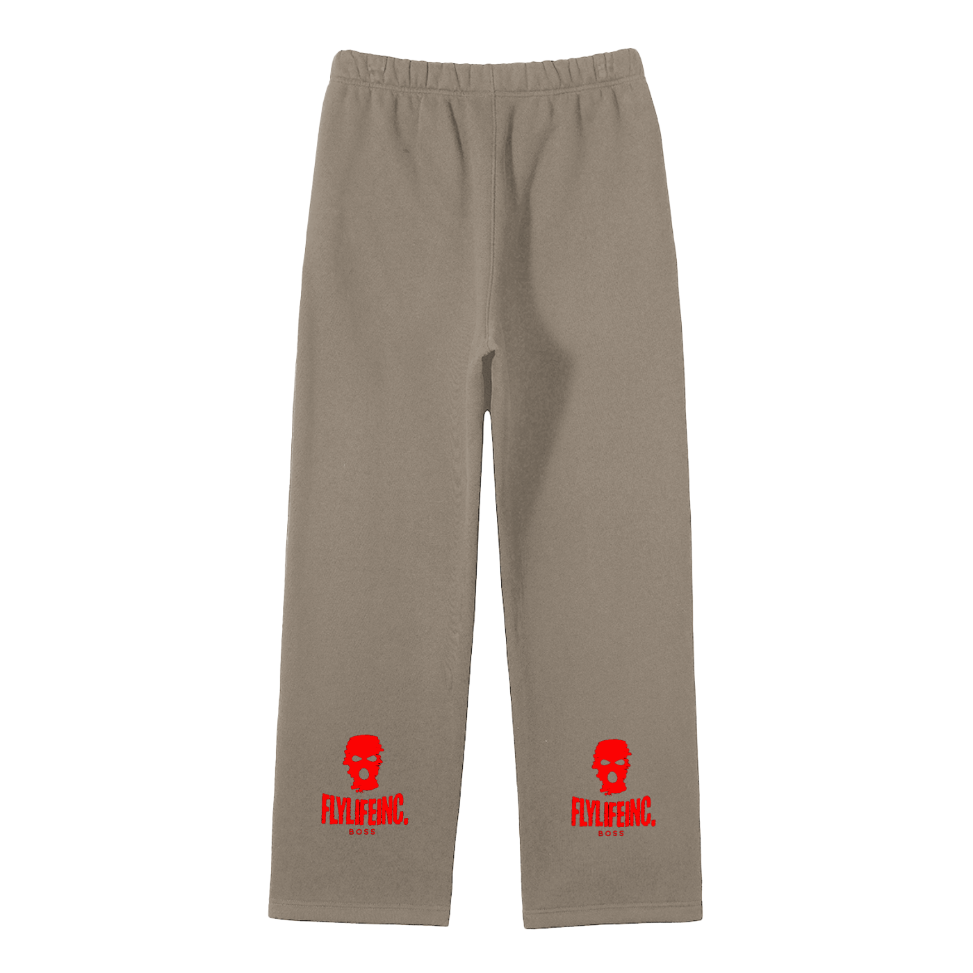 FlyLifeInc. Streetwear Unisex Solid Color Fleece Straight Leg Pants