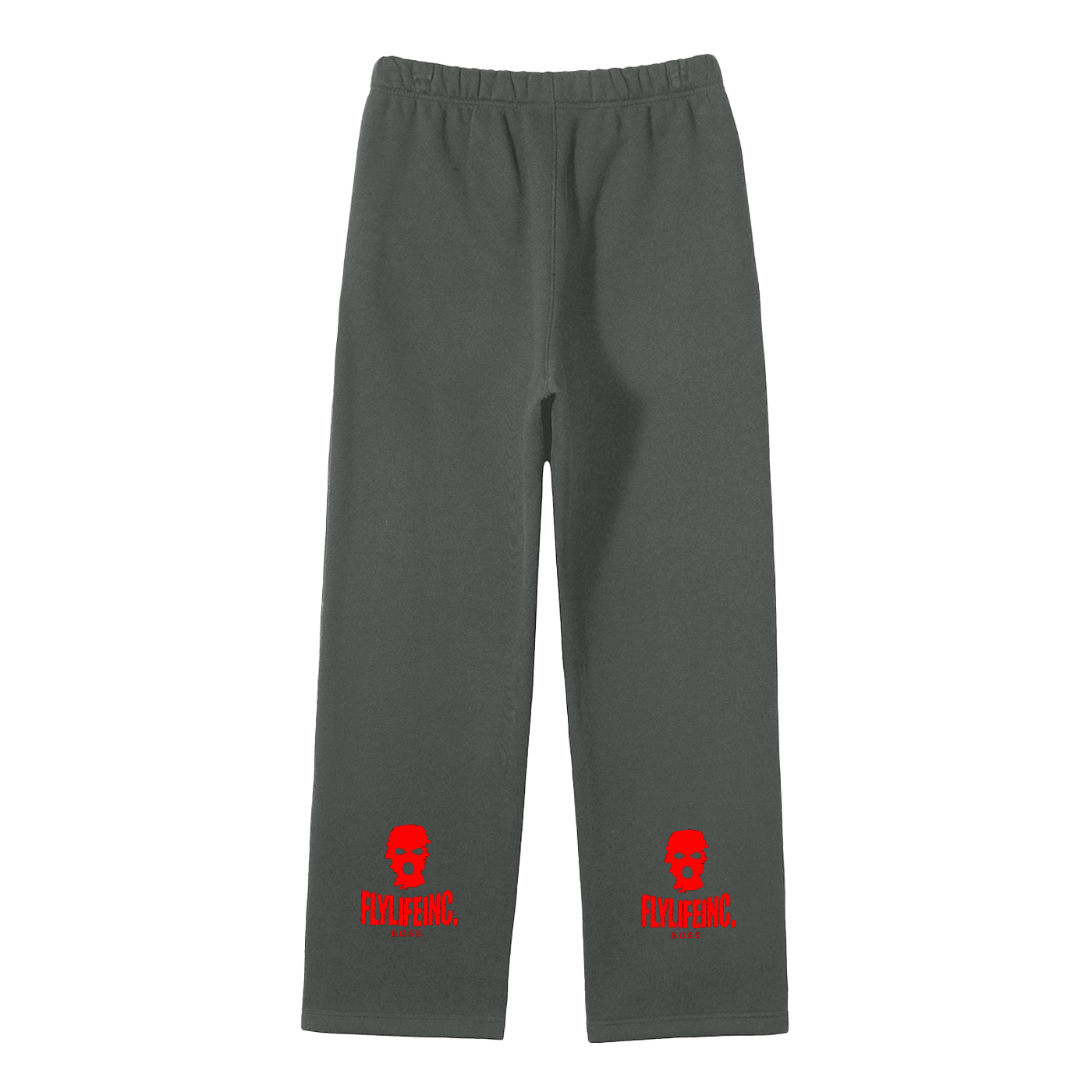 FlyLifeInc. Streetwear Unisex Solid Color Fleece Straight Leg Pants