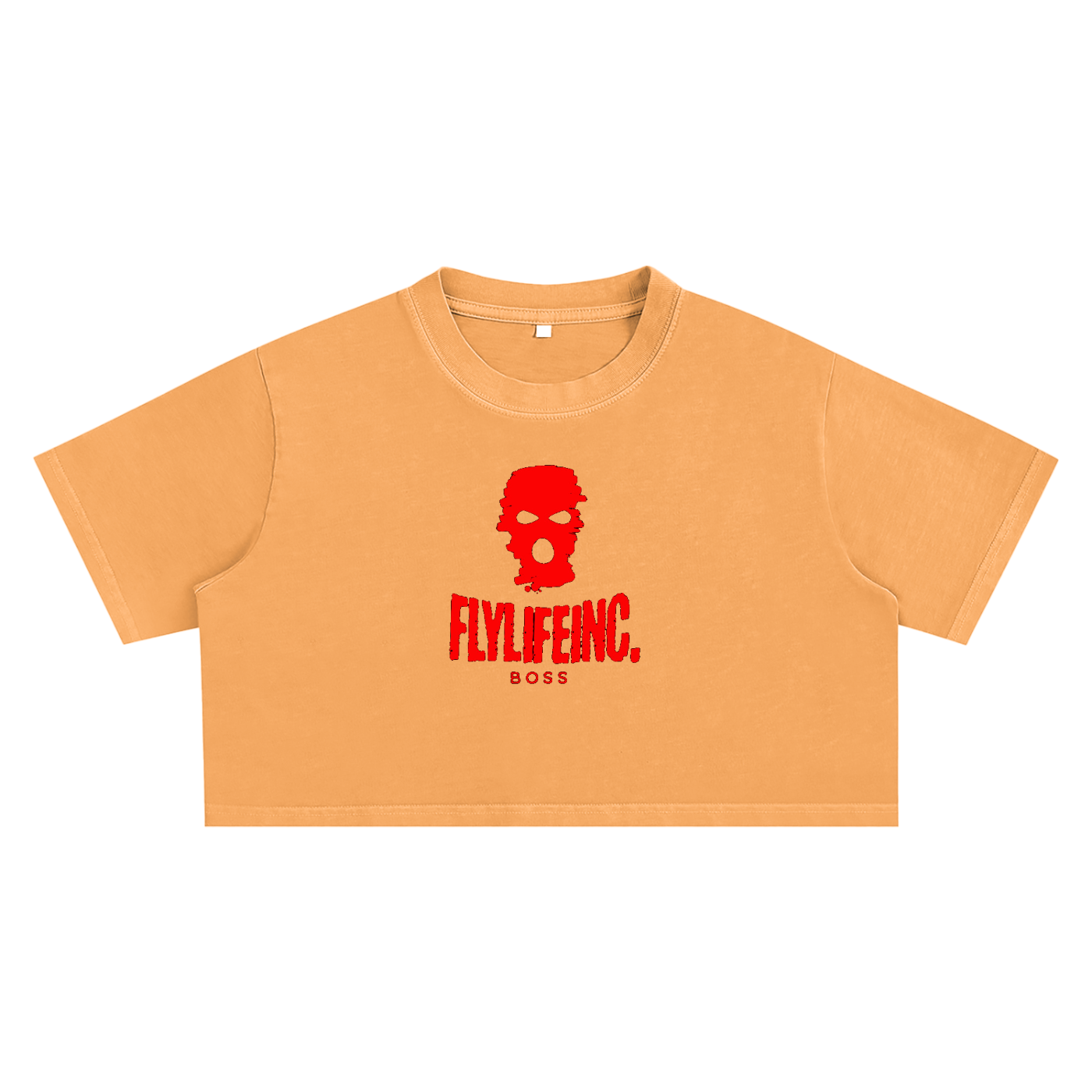 Ladies FlyLifeInc. Snow Washed Crop Top
