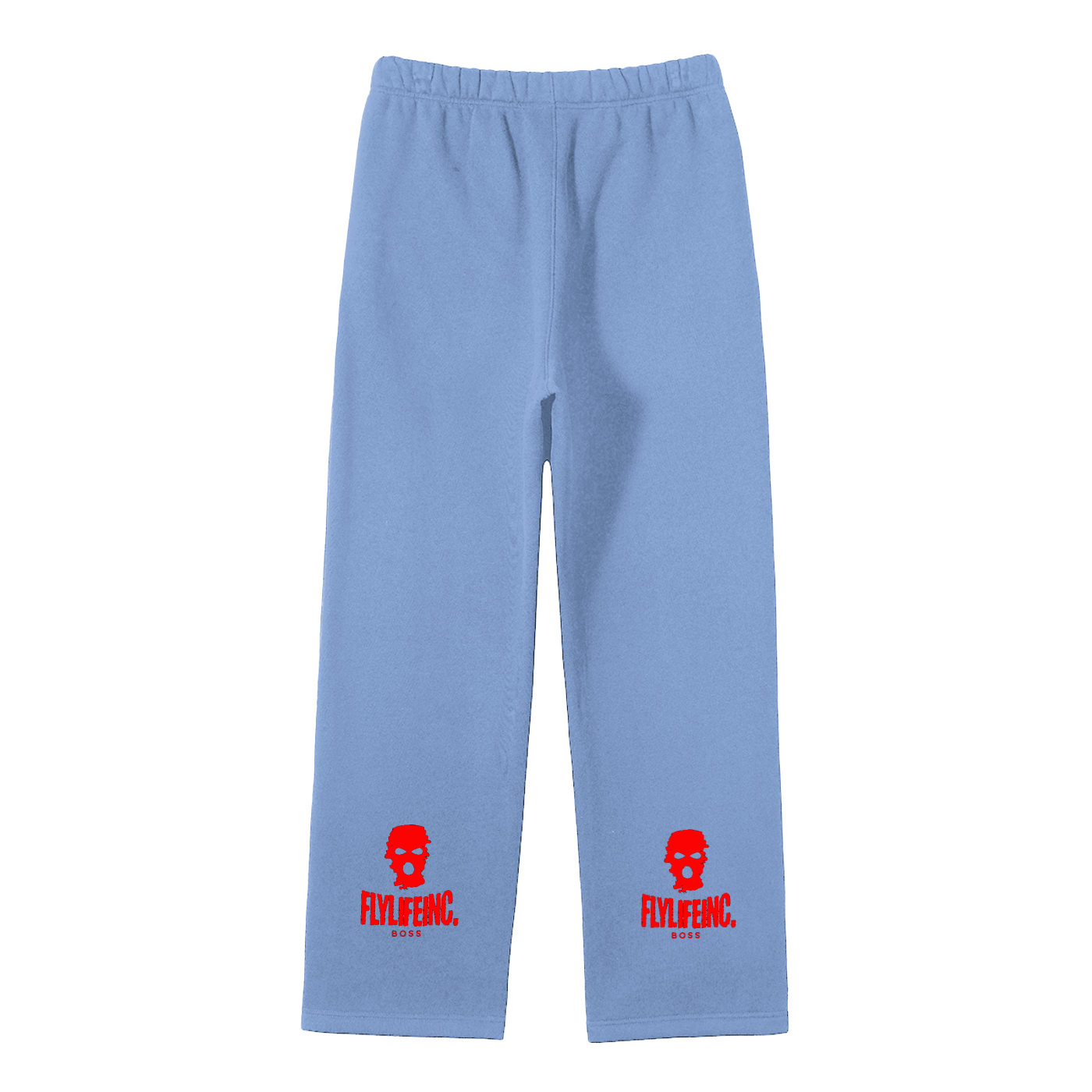 FlyLifeInc. Streetwear Unisex Solid Color Fleece Straight Leg Pants