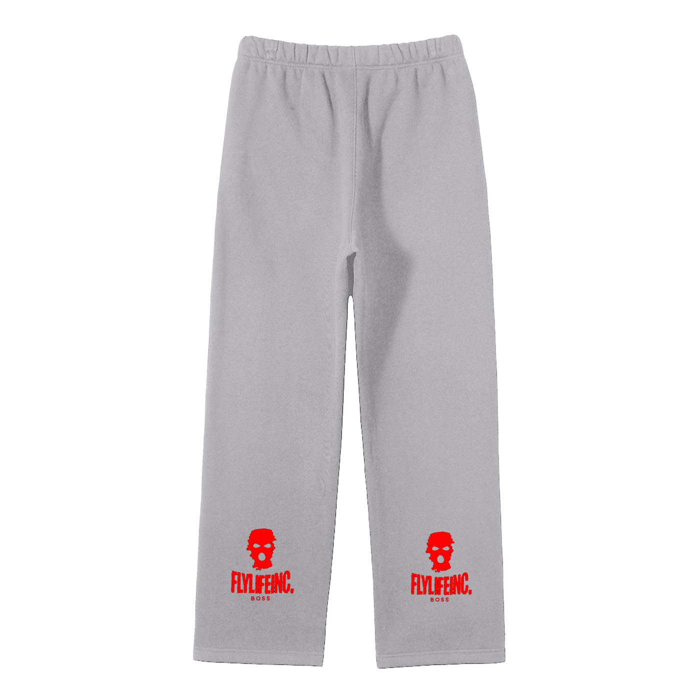 FlyLifeInc. Streetwear Unisex Solid Color Fleece Straight Leg Pants