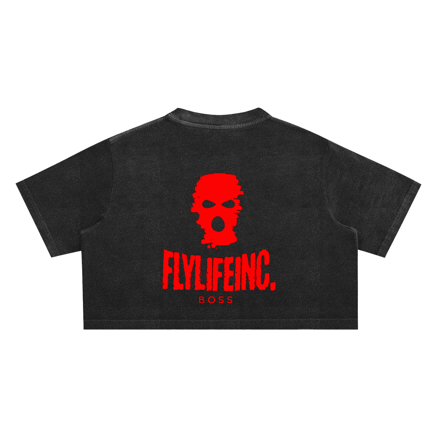 Ladies FlyLifeInc. Snow Washed Crop Top