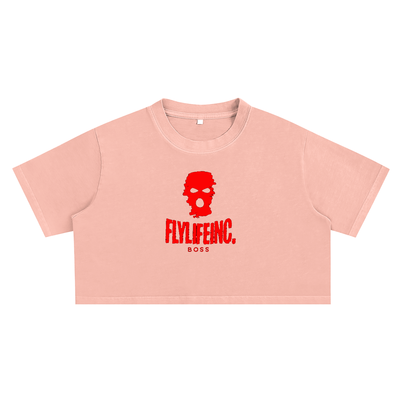 Ladies FlyLifeInc. Snow Washed Crop Top