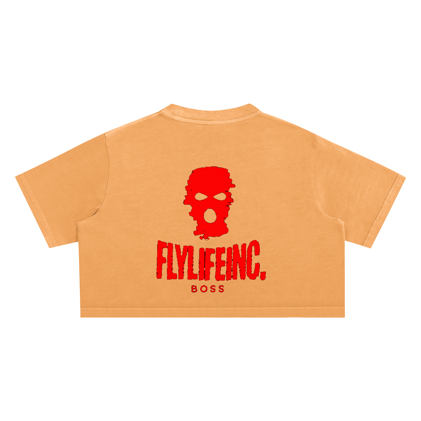 Ladies FlyLifeInc. Snow Washed Crop Top