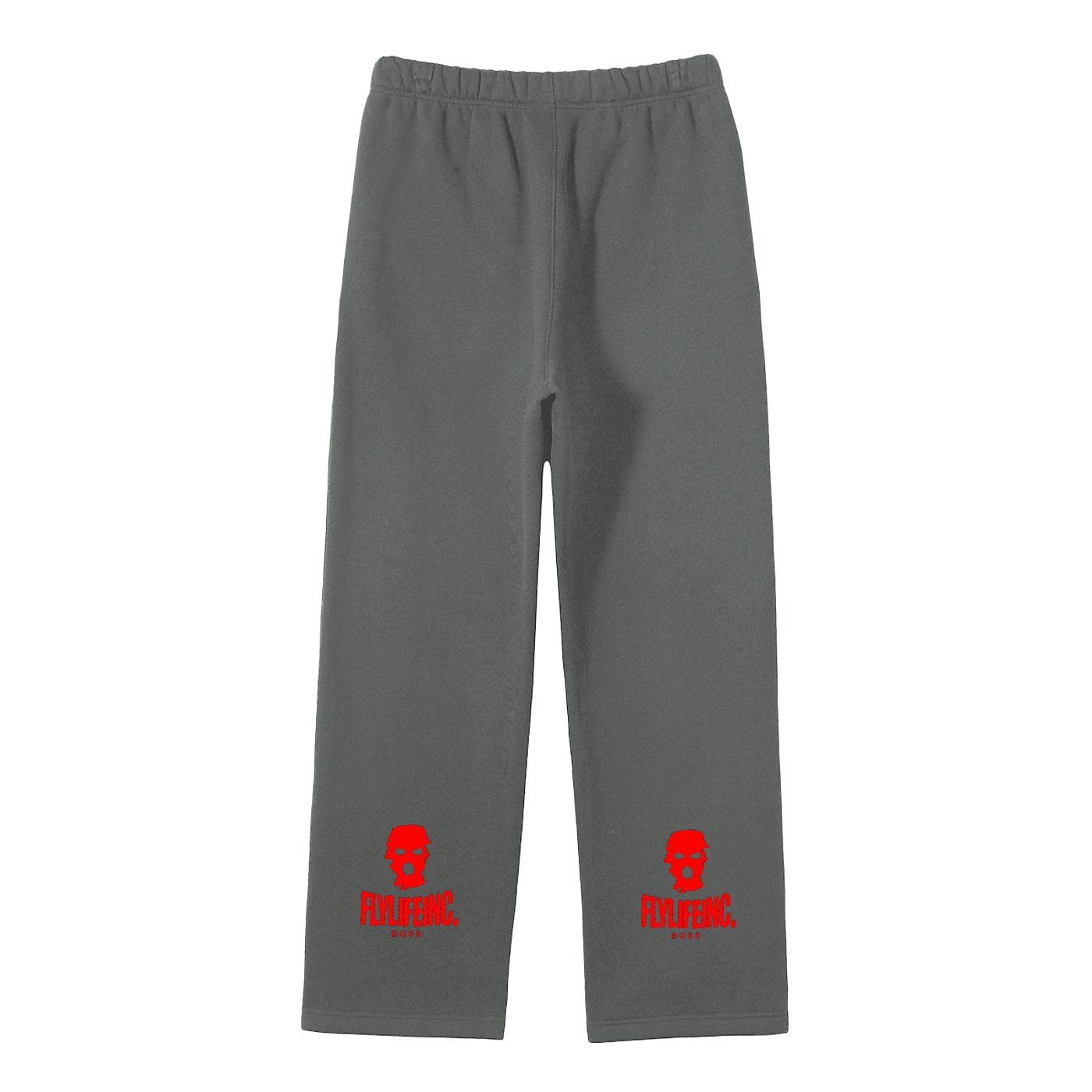FlyLifeInc. Streetwear Unisex Solid Color Fleece Straight Leg Pants