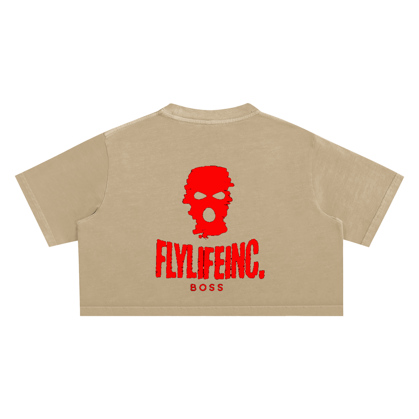 Ladies FlyLifeInc. Snow Washed Crop Top