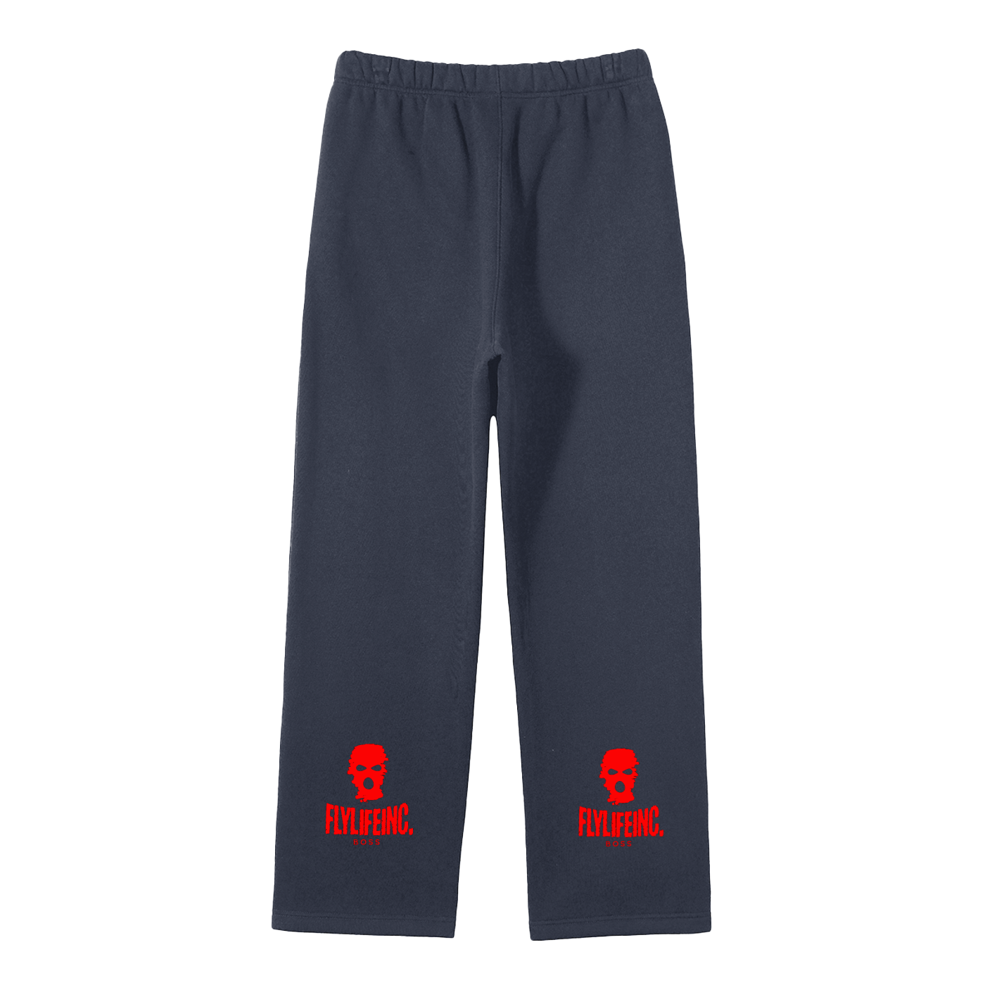 FlyLifeInc. Streetwear Unisex Solid Color Fleece Straight Leg Pants