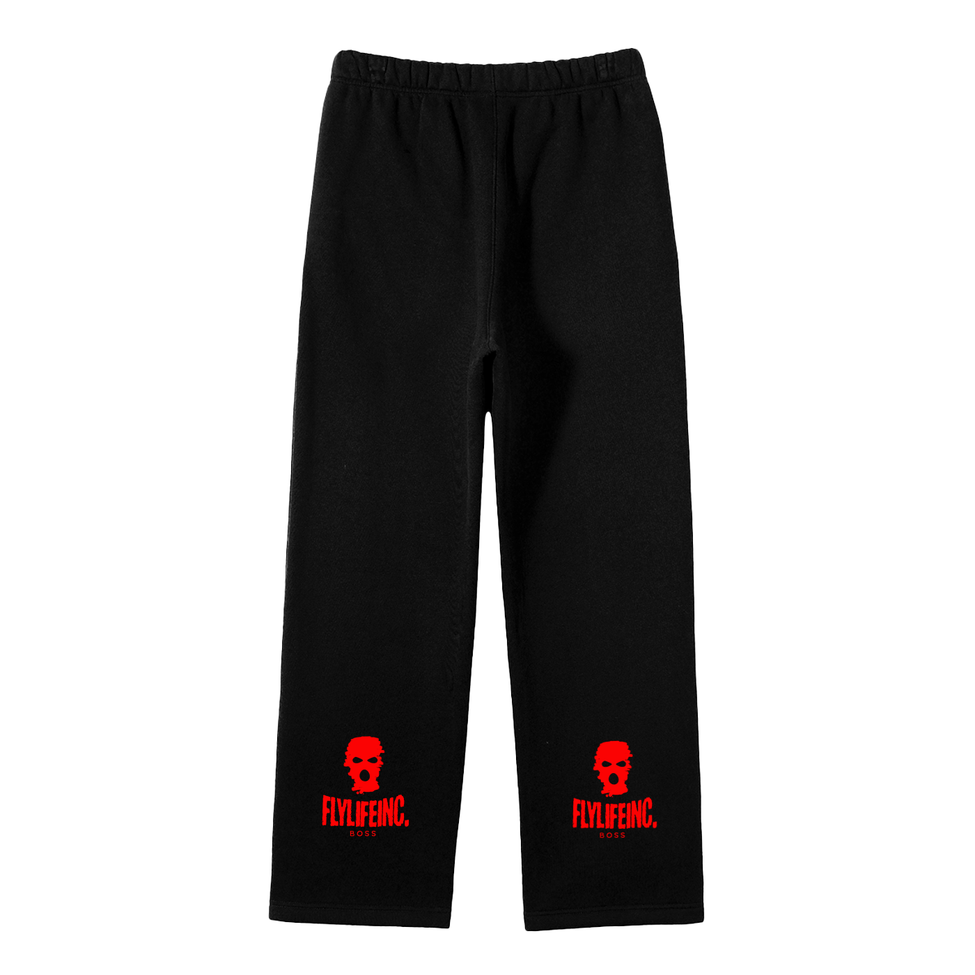 FlyLifeInc. Streetwear Unisex Solid Color Fleece Straight Leg Pants