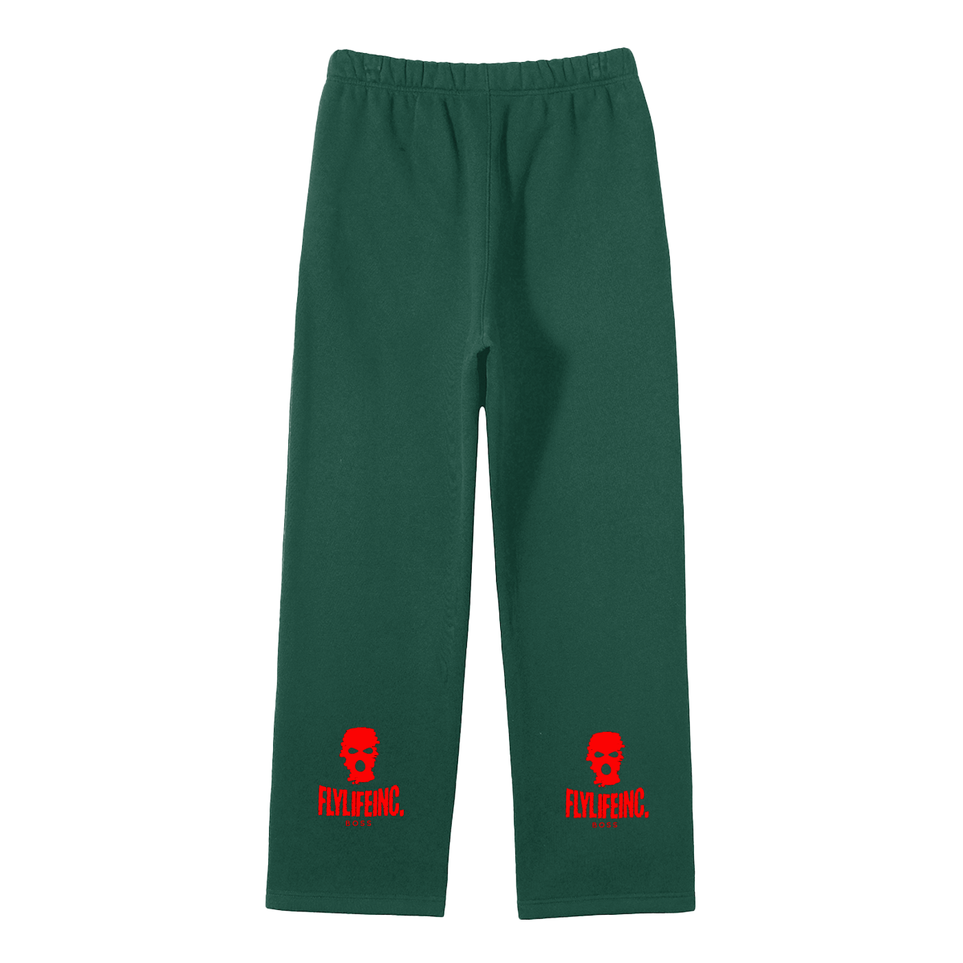 FlyLifeInc. Streetwear Unisex Solid Color Fleece Straight Leg Pants