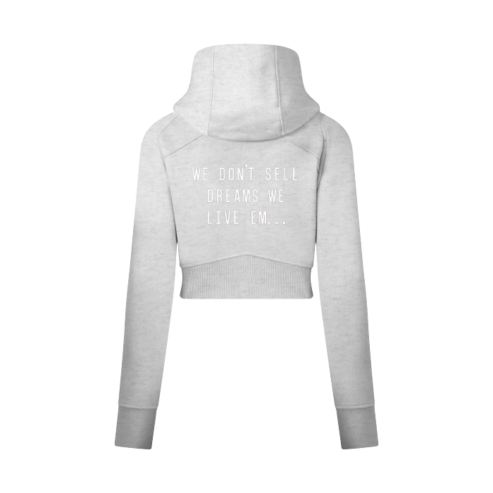 F.L.I Cropped Zip-Through Hoodie