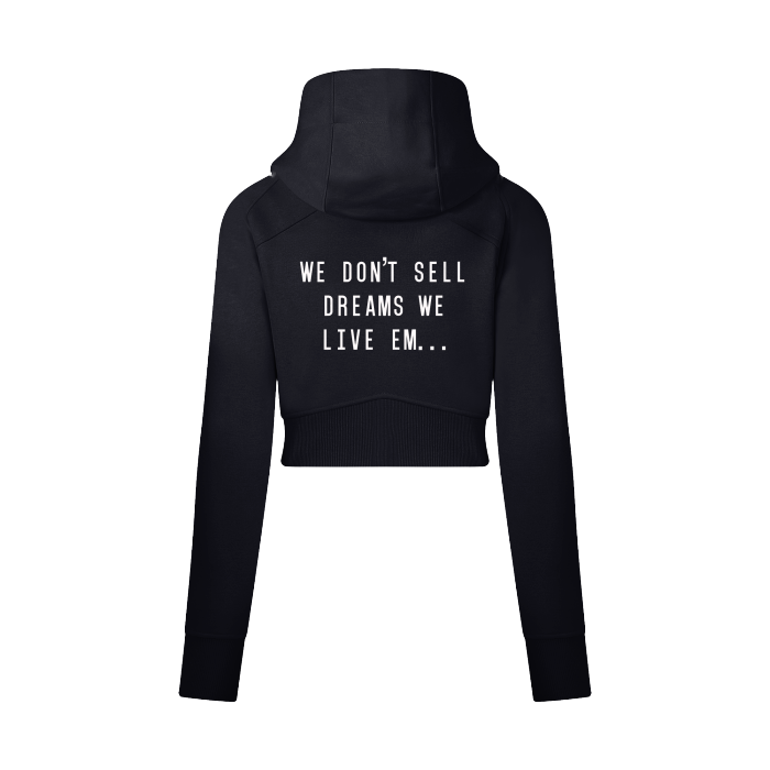 F.L.I Cropped Zip-Through Hoodie