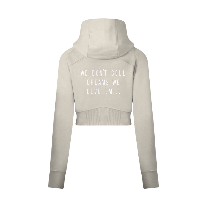 F.L.I Cropped Zip-Through Hoodie