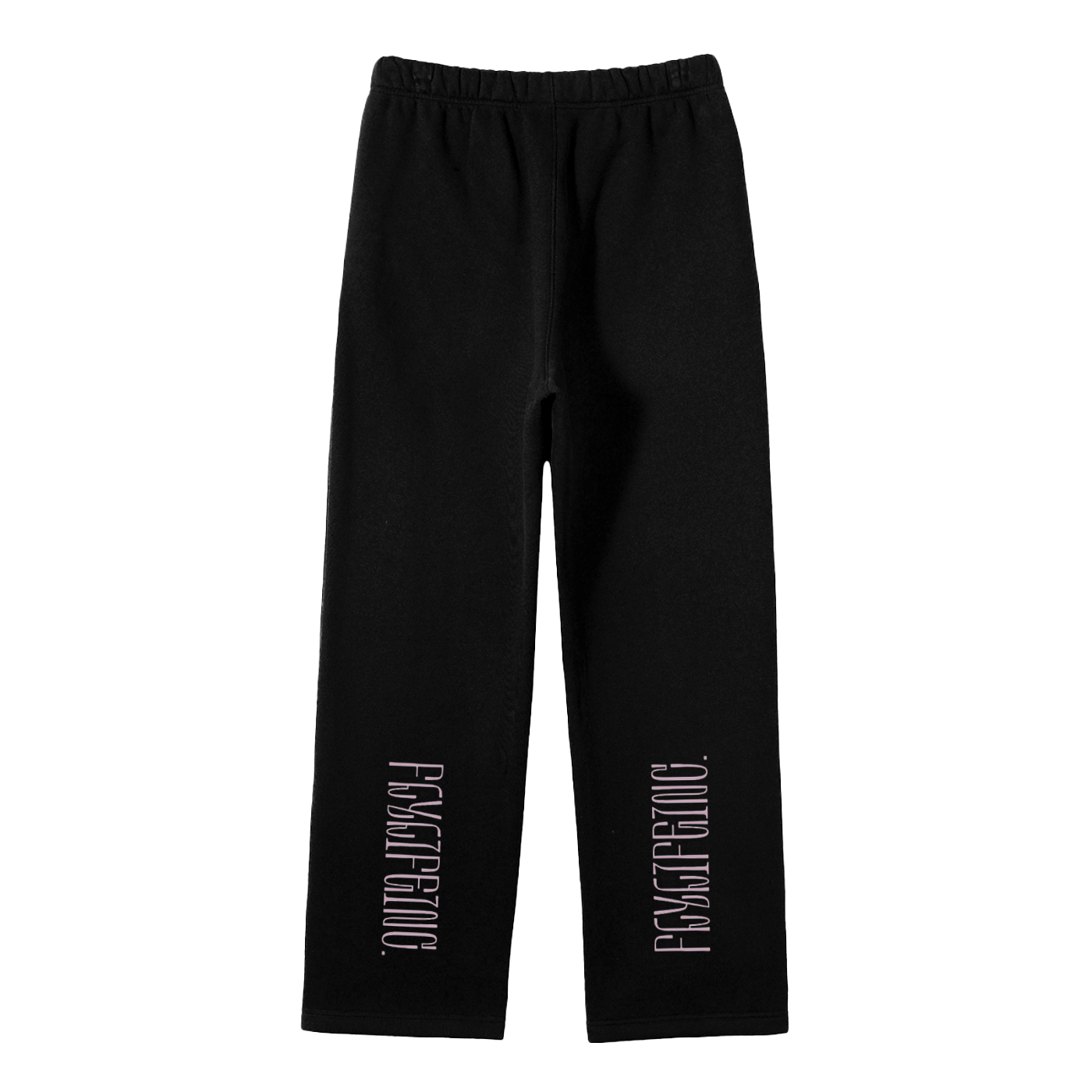 Streetwear Unisex Solid Color Fleece Straight Leg Pants