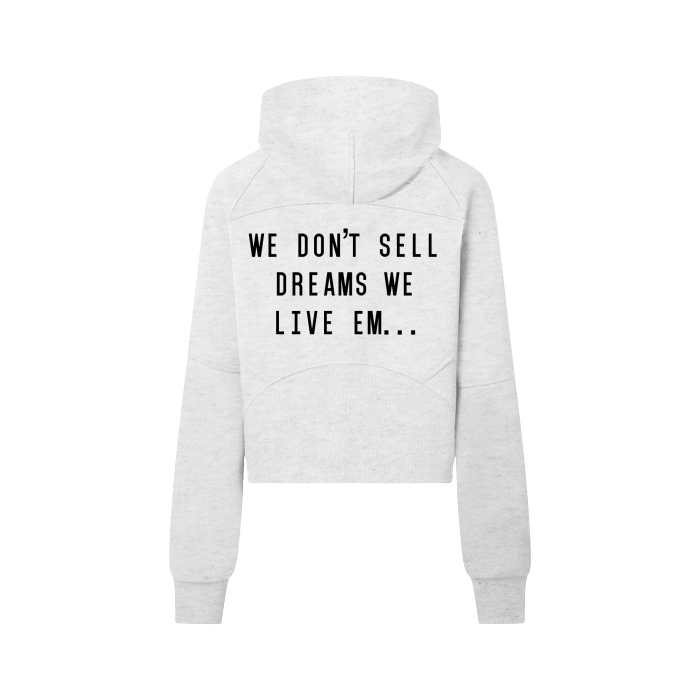 F.L.I Cropped Half-Zip Hoodie